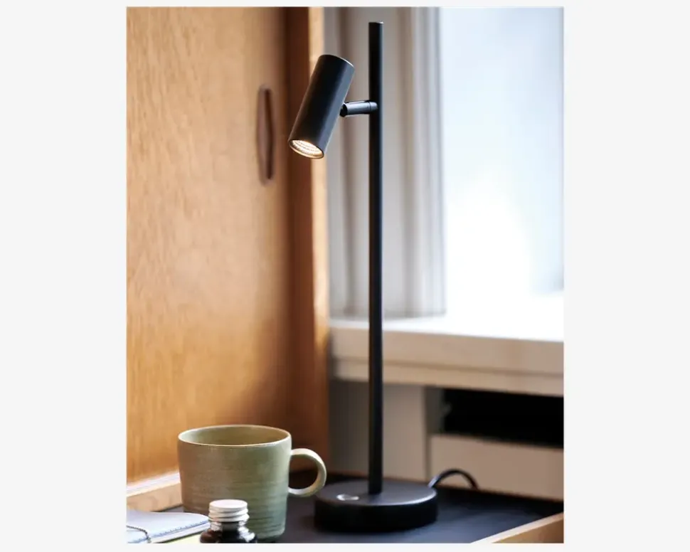 Bordlampe Omari Sort H.40 cm