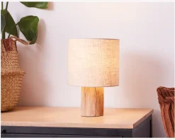 Bordlampe Pia Natur H.30 cm