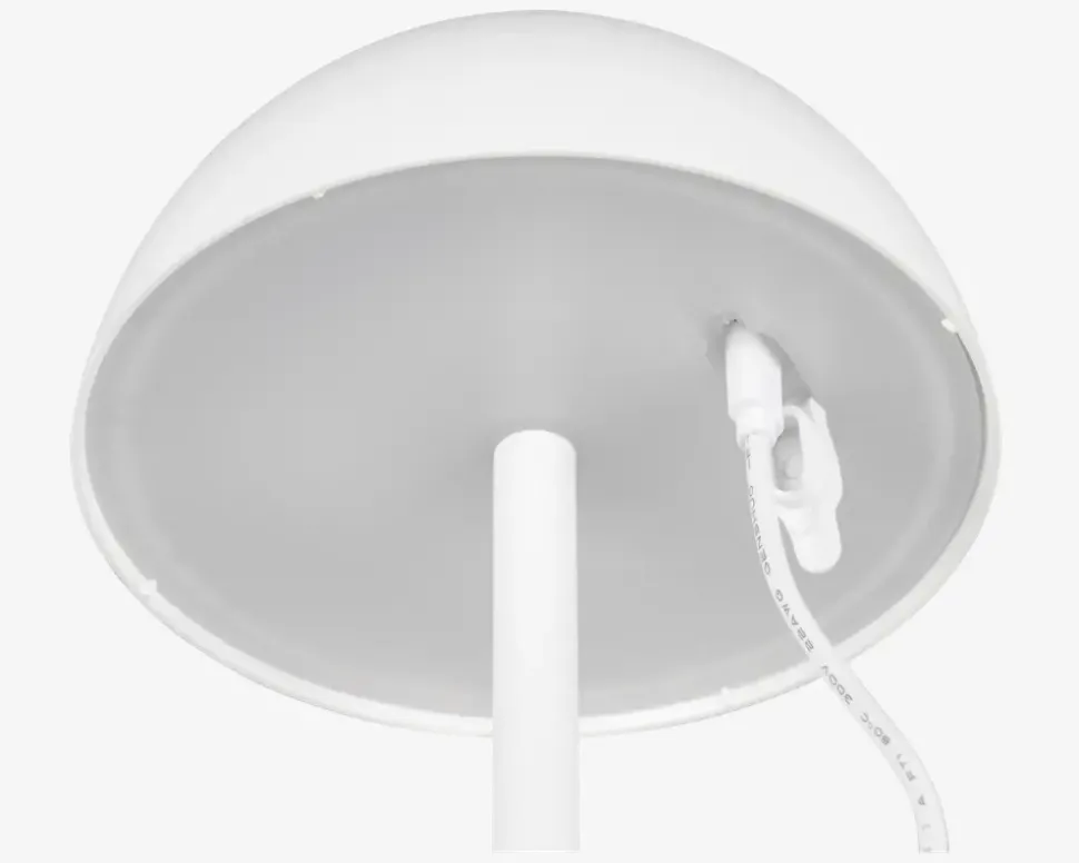 Bordlampe Ricardo mat hvid H.30 cm