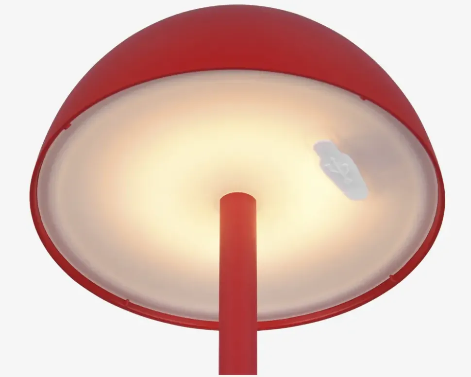 Bordlampe Ricardo rød H.30 cm