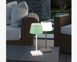 Bordlampe Sanchez mat hvid H.30 cm