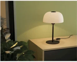 Bordlampe Solo 2 Sort/Hvid H.41,5 cm