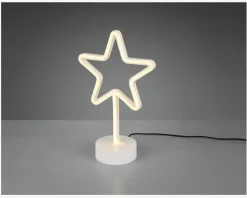 Bordlampe Stjerne Gul H.30,5 cm