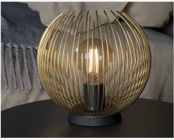 Bordlampe Venezuela Guld Ø.23,5 cm