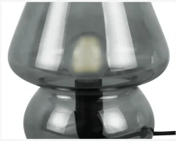 Bordlampe Vintage Grå H.18 cm