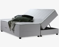 Boxmadras med magasin 180 x 200 cm beige