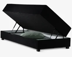 Boxmadras med magasin 90 x 200 cm sort