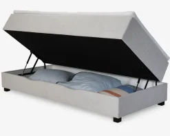 Boxmadras med magasin 90 x 200 cm beige