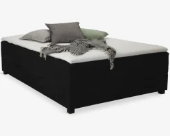 Boxmadras med magasin 140 x 200 cm sort