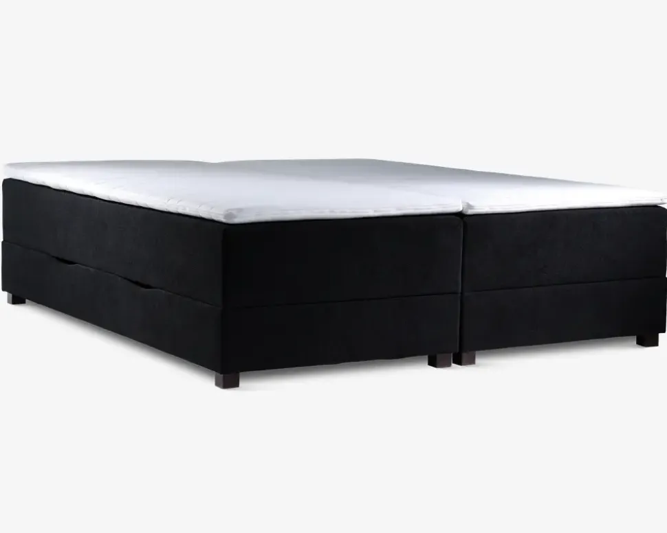 Boxmadras med magasin 180 x 200 cm sort