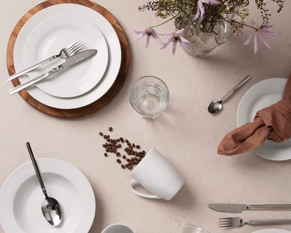 Café middags tallerken Ø.24 cm 4 stk.