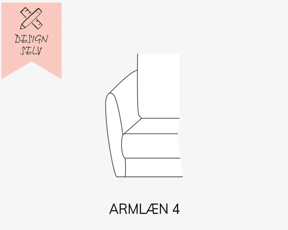 Choise Living Armlæn 4 Venstre Stofgr. 1