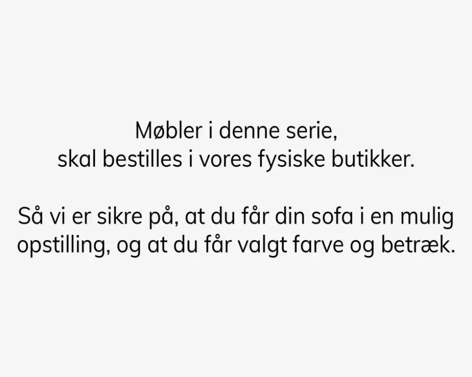 Choise Living Armlæn 4 Venstre Stofgr. 1