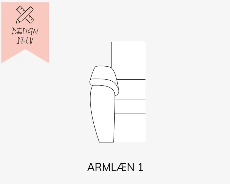 Choise Living Armlæn 1 Venstre Stofgr. 1