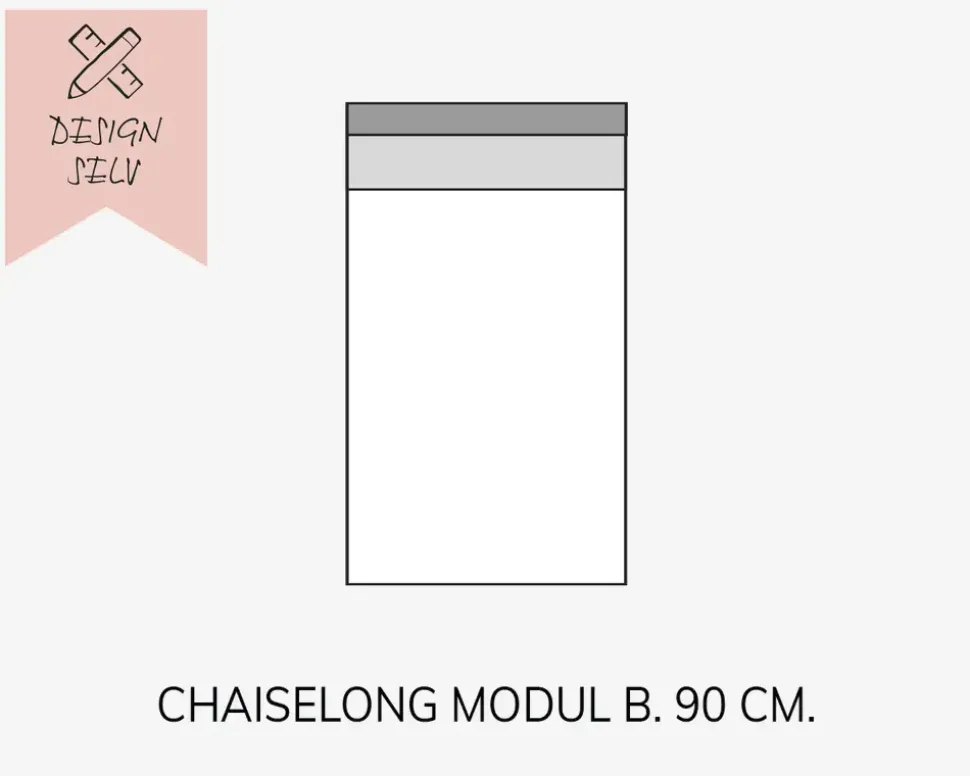 Choise Living Chaiselong Modul Stofgr. 1