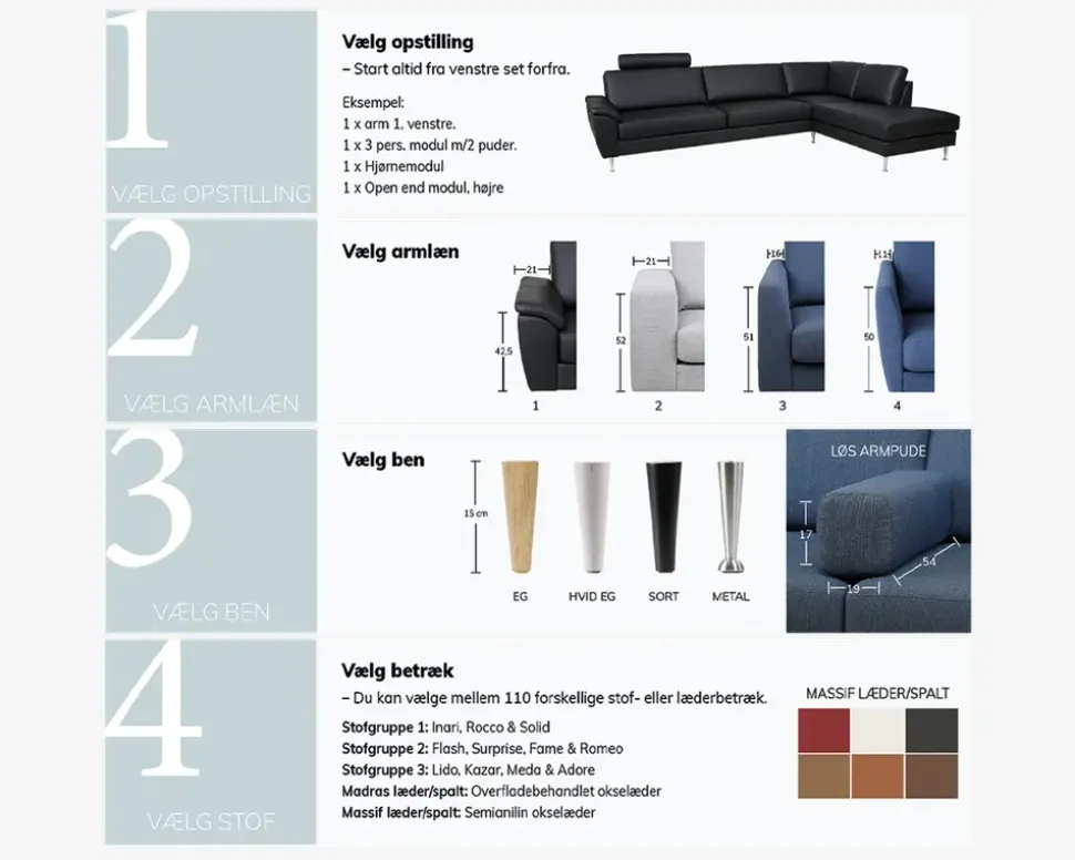 Choise Living Enkelt Modul Stofgr. 1