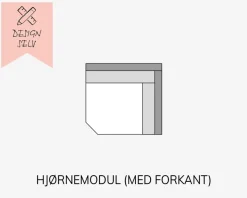 Choise Living Hjørnemodul m/Forkant Stofgr. 1