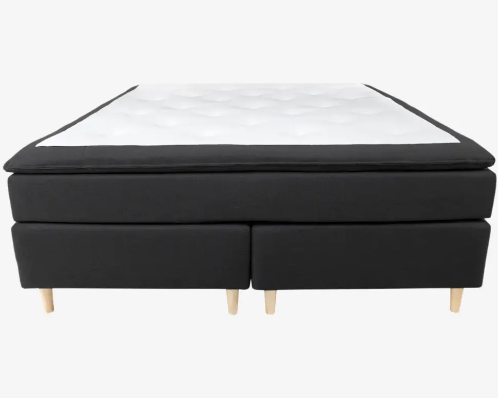 Continentalseng grå 180 x 200 cm