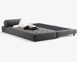 Daybed Eva grå møbelstof