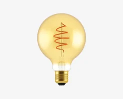 Deko Globepære Spiral Guldfarvet E27