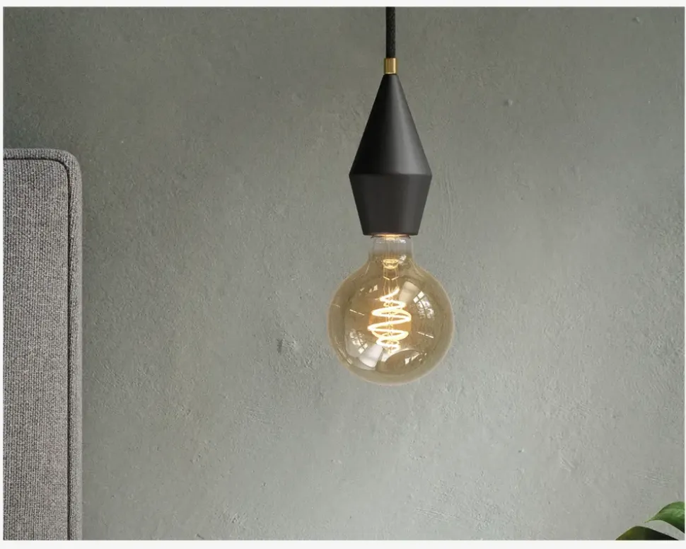 Deko Globepære Spiral Guldfarvet E27