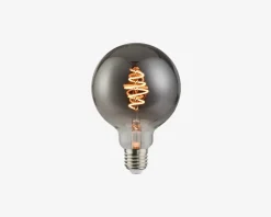Deko Globepære Spiral Røgfarvet E27