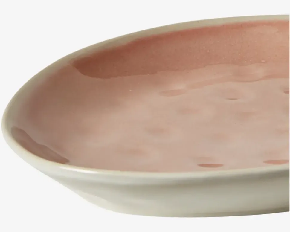 Dessert Tallerken Oval Rosa