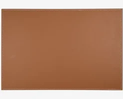 Dækkeserviet cognac pu 45x30 cm