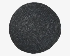 Dækkeserviet Jut Sort Ø.38 cm