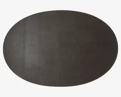 Dækkeserviet Oval Mørk Brun 30x45 cm