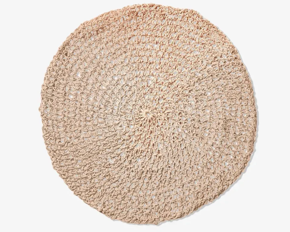 Dækkeserviet papir rosa Ø.42 cm