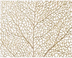 Dækkeserviet PVC Guld Ø.38cm