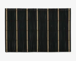 Dækkeserviet Sort Bambus 45x30 cm