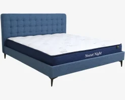 Dobbeltseng i blå 180 x 200 cm
