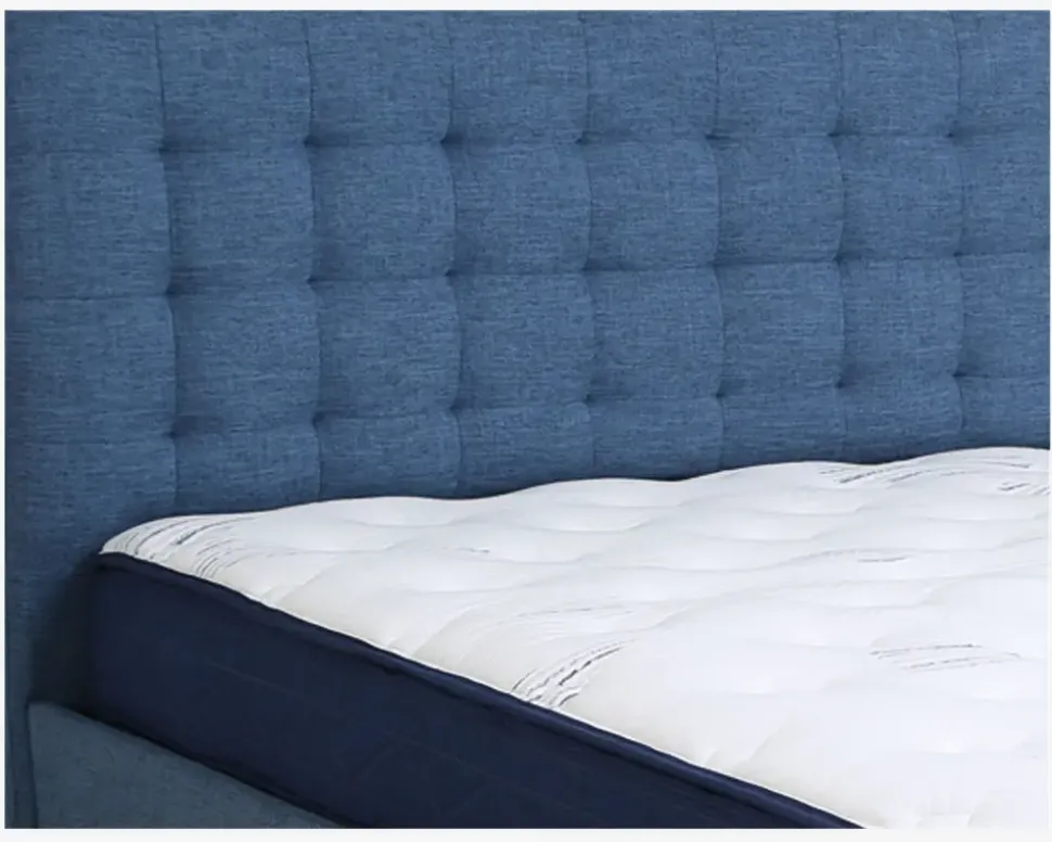 Dobbeltseng i blå 180 x 200 cm