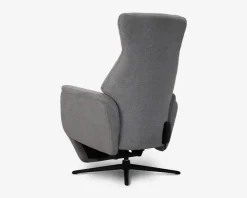 Drejestol m/Indbygget Fodskammel grå