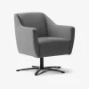 Drejestol Rate stof grå