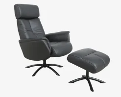 Drejestol Sit-Well 2 Sort Læder