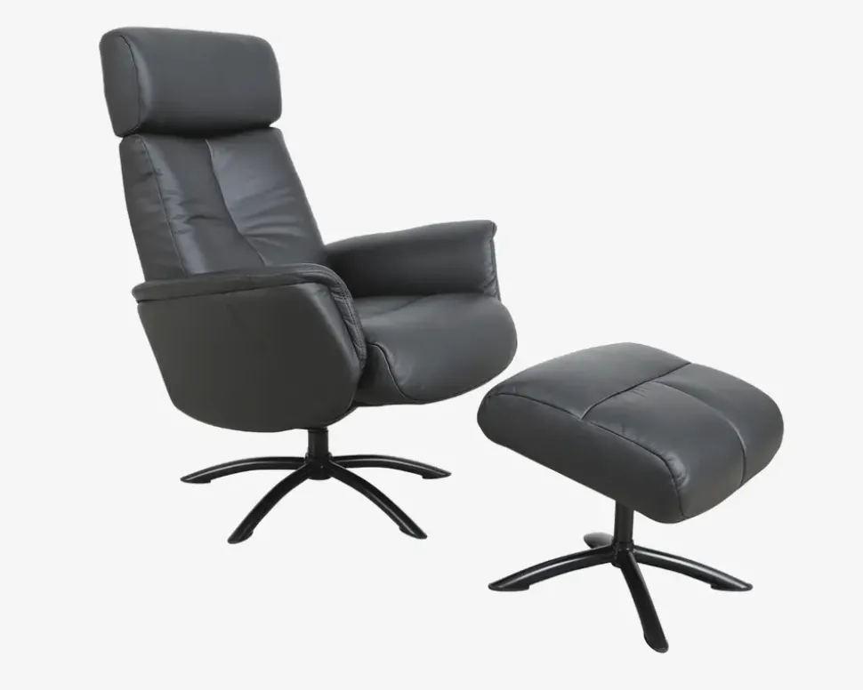 Drejestol Sit-Well 2 Sort Læder