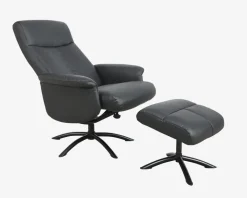 Drejestol Sit-Well 1 Sort Læder