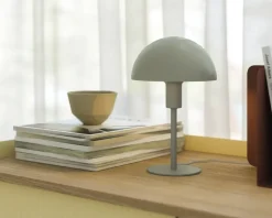 Ellen mini bordlampe støvet grøn H.25 cm