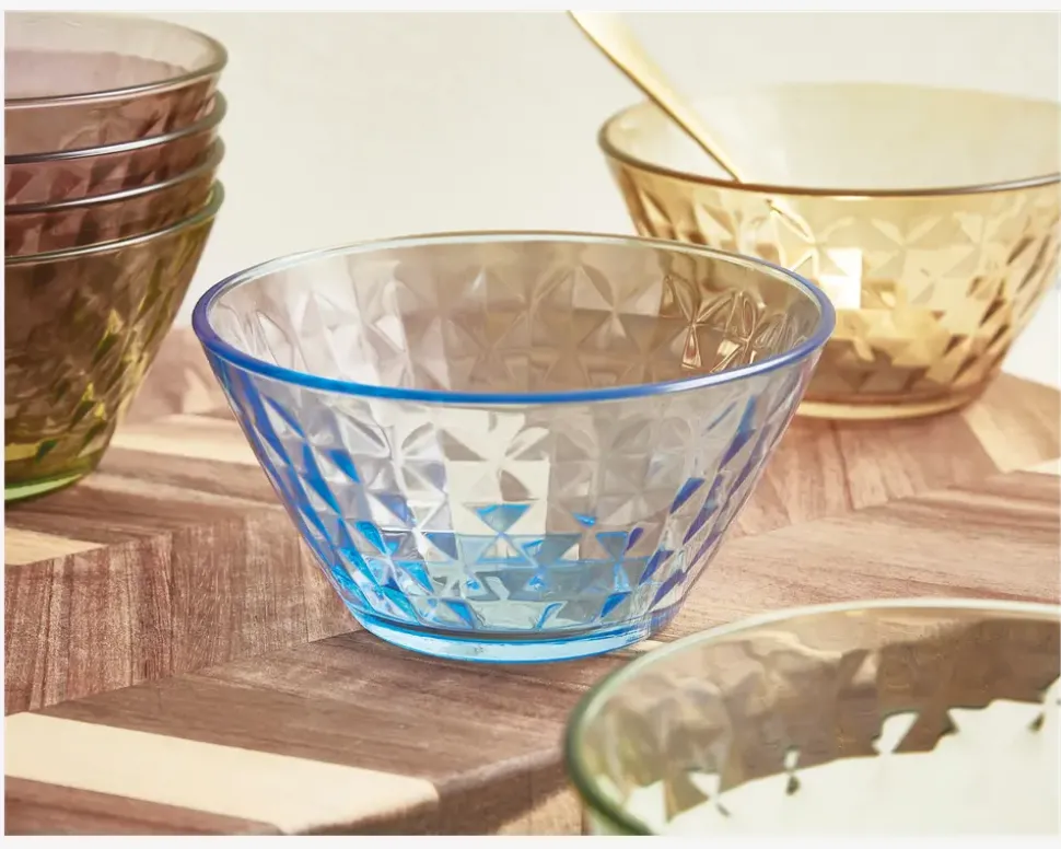 Farvede Skåle Mosaic 4pk Ø.12cm