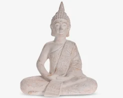 Figur buddha siddende H.36 cm