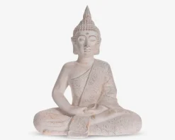 Figur buddha siddende H.52,3 cm