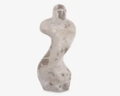 Figur female abstrakt brun H.23 cm