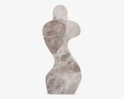 Figur female abstrakt brun H.23 cm