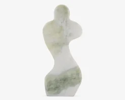 Figur female abstrakt grøn H.23 cm