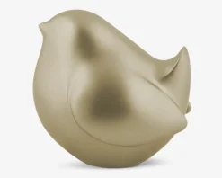 Figur fugl guldfarvet H.9,6 cm