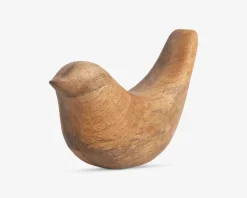 Figur fugl natur H.12,5 cm