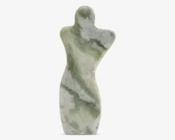 Figur male abstrakt grøn H.23 cm